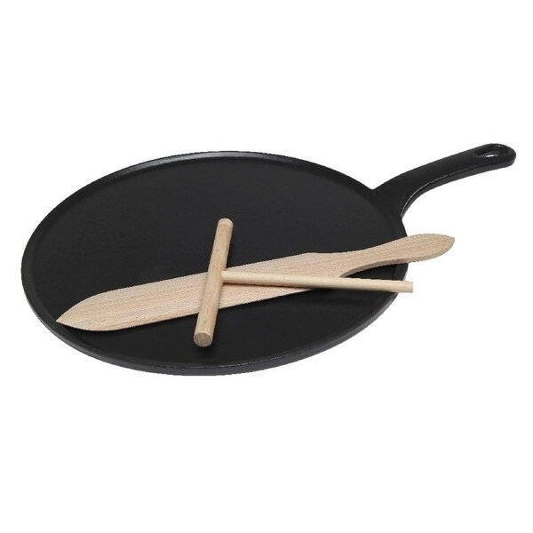 Chasseur 30cm Black Cast Iron Crepe Pan