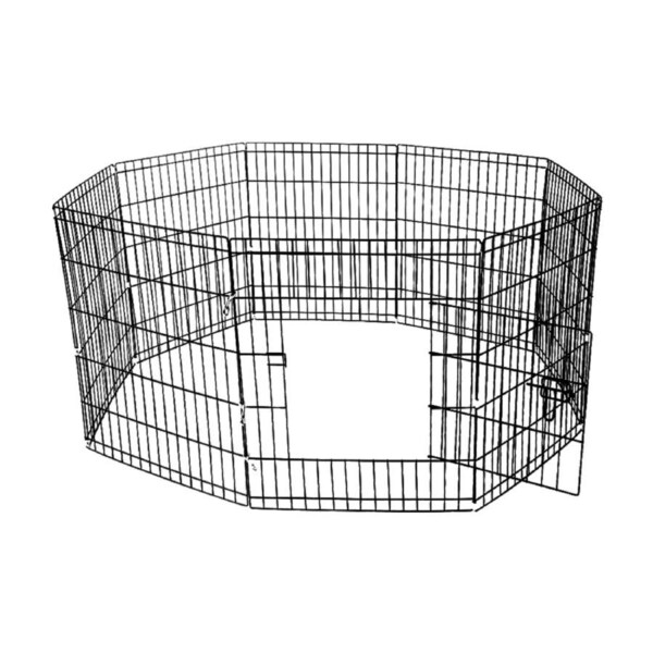24" 8 Panel Pet Dog Playpen Puppy Exercise Cage Enclosure Fence Play Pen