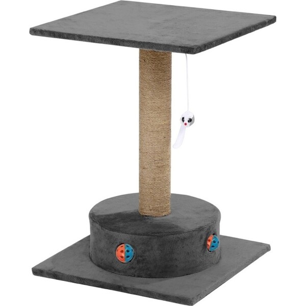 Paws & Claws Catsby Camberwell Cats Playground Sisal 57cm Scratching Post Grey