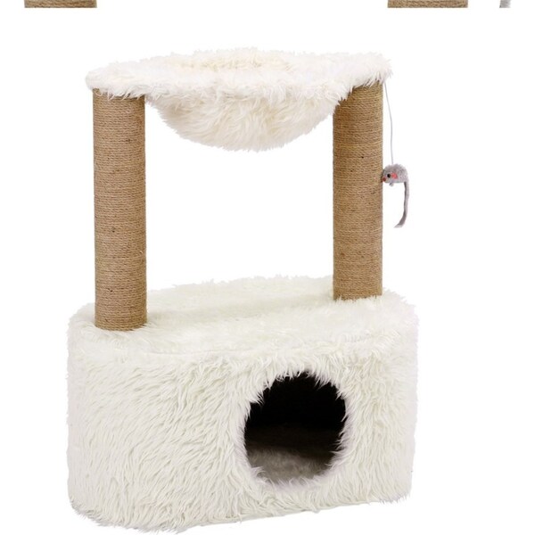 Paws & Claws Catsby 60cm Middle Park Cat/Kitten/Pet Condo Scratching Post - Sand