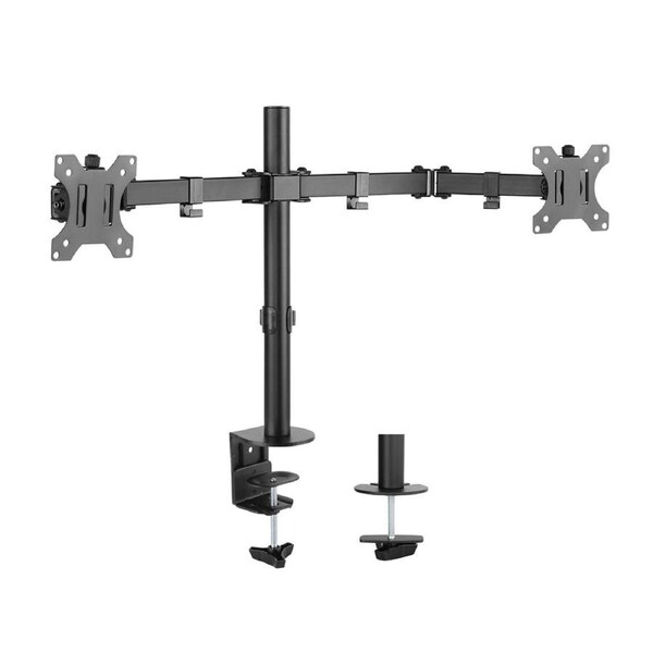 Activiva 13" to 32" Double Monitor Screen Bracket Tilt/Rotate Arm for Desk Mount