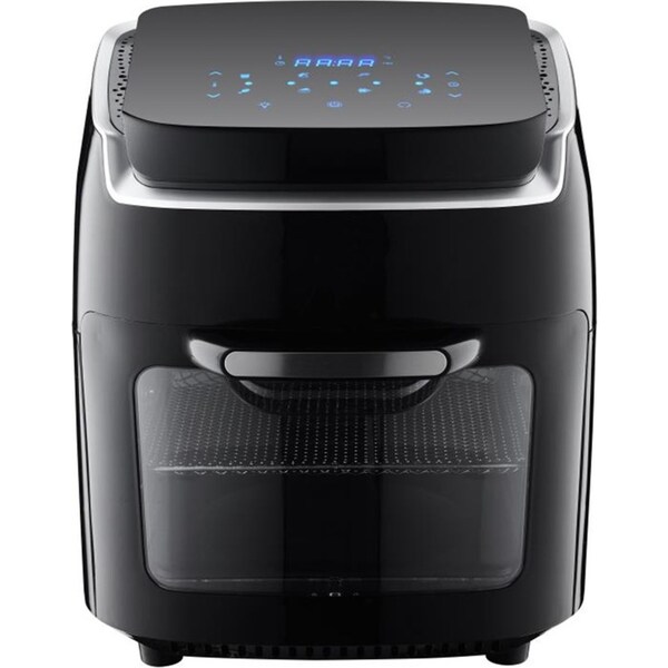 Heller 12L Digital Air Fryer 1800W Electric Oven Cooker w/Basket/Tray/Rack Black