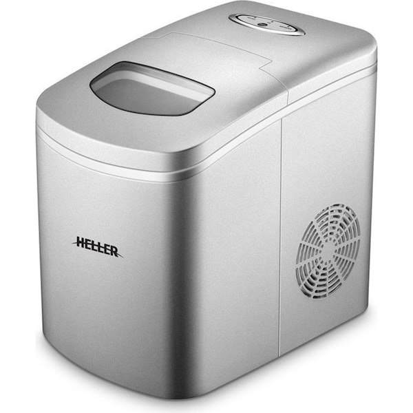 Heller 150W 10kg Electric Ice Cube Maker Portable Machine w/LED Indicator Silver