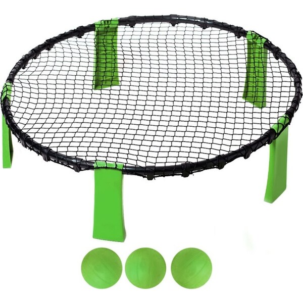Bouncing Ball Game Beach/Lawn Volleyball Outdoor Sports Round Bouncer NetToy