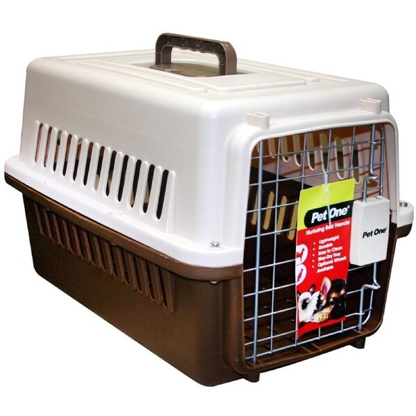 Pet Carrier for Small Dogs, Puppies, Cats, Kittens by Pet One - 48x31x30cm