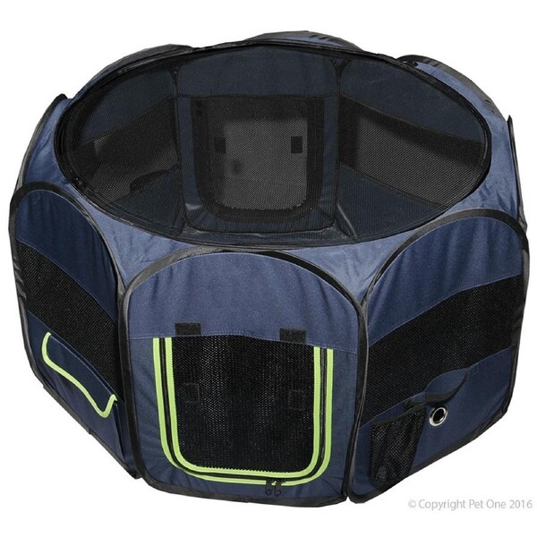 Octagon Soft Crate Pet Crate for Dogs & Cats by Pet One (92cm Diameter x 49cm High)