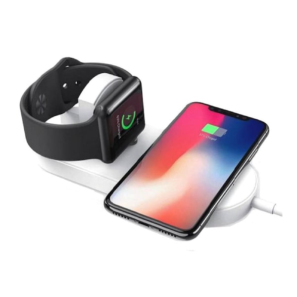 10W 2-in-1 Dual Wireless Charging Pad (including for Apple Watch)