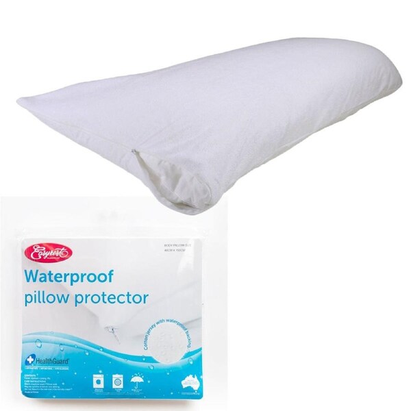 Easyrest Bamboo Cotton Jersey Waterproof Body Pillow Protector 48 x 150cm