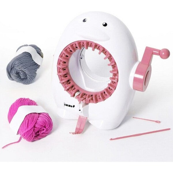 22Needles Penguin Knitting Machine DIY Scraf Hat Weaving Loom Kids Learning Gift