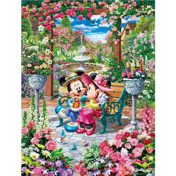 Tenyo Puzzle Disney Mickey & Minnie Blooming Love Royal Garden Puzzle 500 pieces