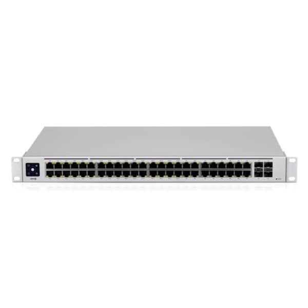 UBIQUITI UniFi 48 port Managed Gigabit Layer2 & Layer3 switch - 48x Gigabit Ethernet Ports w/ 32x 802.3at POE+, 4x SFP Port Touch Display 210W