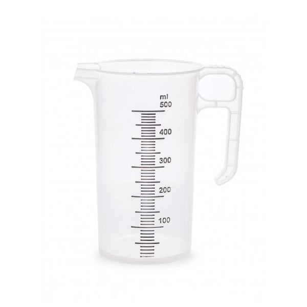 500ml Measuring Jug Heavy Duty Clear Propylene BPA 5 Food Grade Pro-Jug