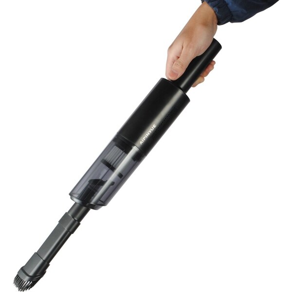 ACA Black Mini Electric Portable Car Vacuum Handheld Cleaner cordless USB Rechargeable 40W