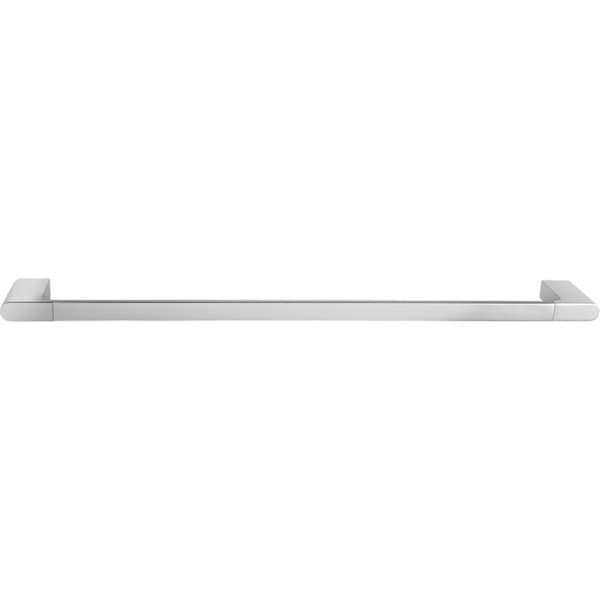 ACA 800mm Bathroom Square Chrome Single Towel Rail Towel Rack Wall Mounted