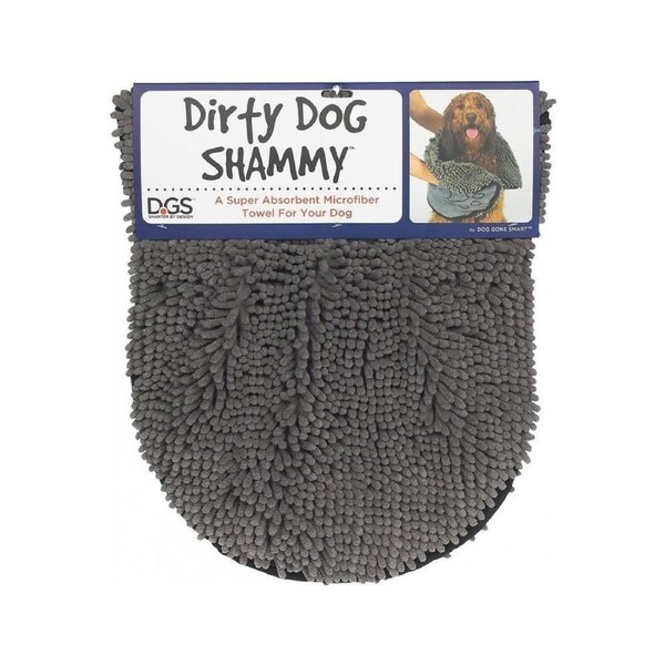 Dog Gone Smart Dirty Dog Shammy Towel Mist Grey 33 x 78cm