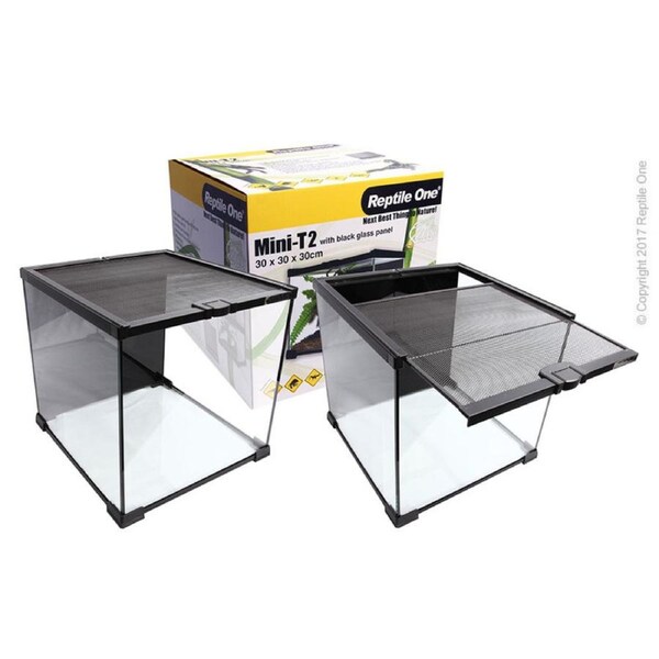 Reptile One Mini T2 Glass Tank Wire Mesh Lid 30x30x30cm 46192