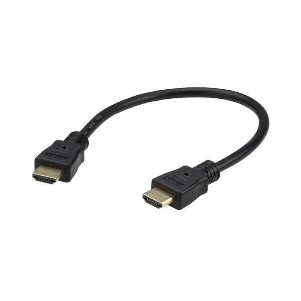 ATEN 0.3m 4K HDMI High Speed Ethernet cable, supports up to 4096 x 2160 @ 60Hz, High quality tinned copper wire with Gold-plated connectors
