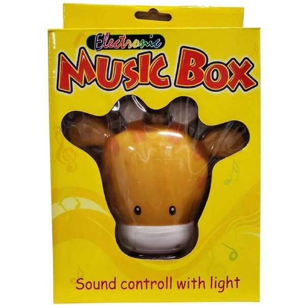Aussie Baby Nursery Sound Soother Music Box Night Light - Giraffe