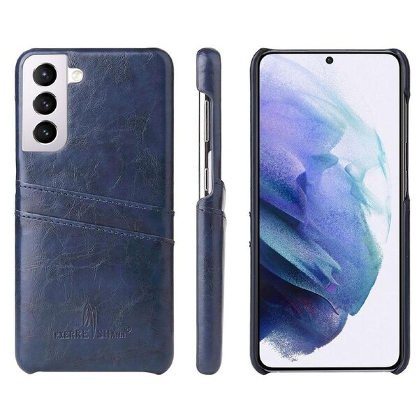 For Samsung Galaxy S21+ Plus Case Deluxe Leather Protective Cover Blue