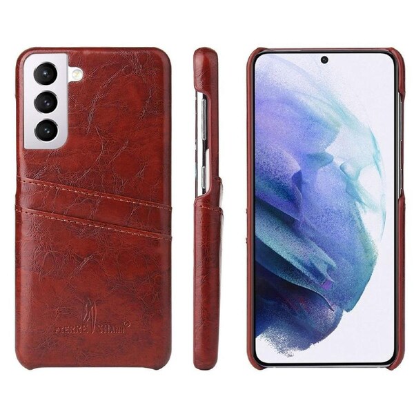For Samsung Galaxy S21+ Plus Case Deluxe Leather Protective Cover Brown