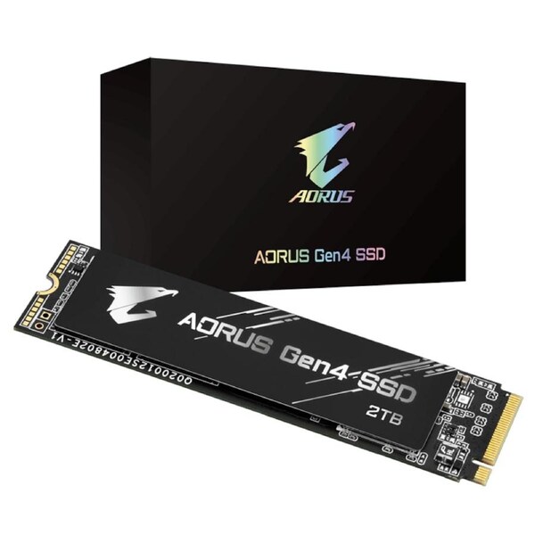 Gigabyte 2TB M.2 Aorus Gen4 Solid State Drive PCI-Express 4.0 x4, NVMe 1.3 SSD [GP-AG42TB]