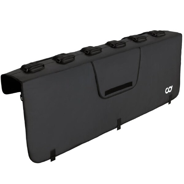 CD Tailgate Bike Pad - Mountain Bike Carrier Bicycle Rack Cover Protection Mats for Pickup Truck - 157cm Wide Fits up to 6 Bikes - with Tool Pockets