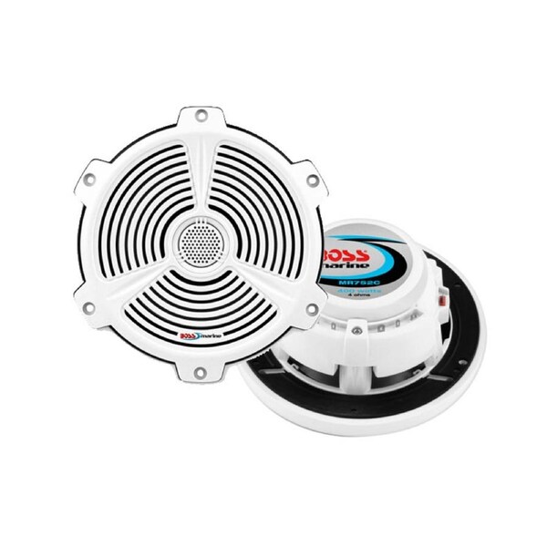Boss Audio MR752C 7.5" 2-Way Marine 400W Speakers Pair White