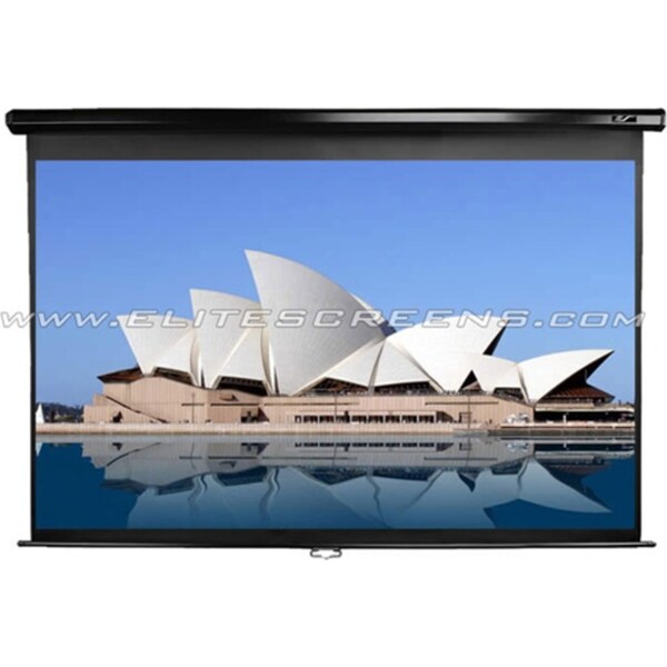 Elite Screens M84UWH 84" Manual Pull Down Screen