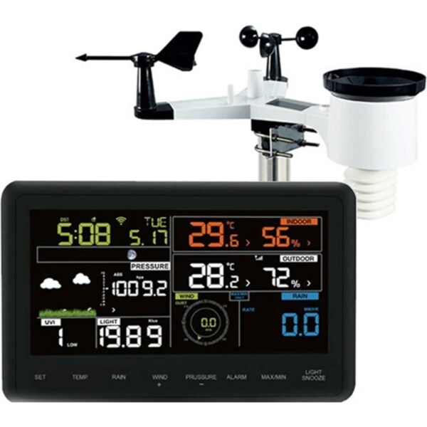 Tesa Professional WiFi Colour Wind Speed Weather Station WS2980C Pro