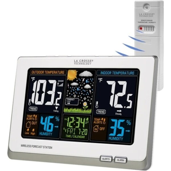 La Crosse Wireless Color Weather Station White 308-1414