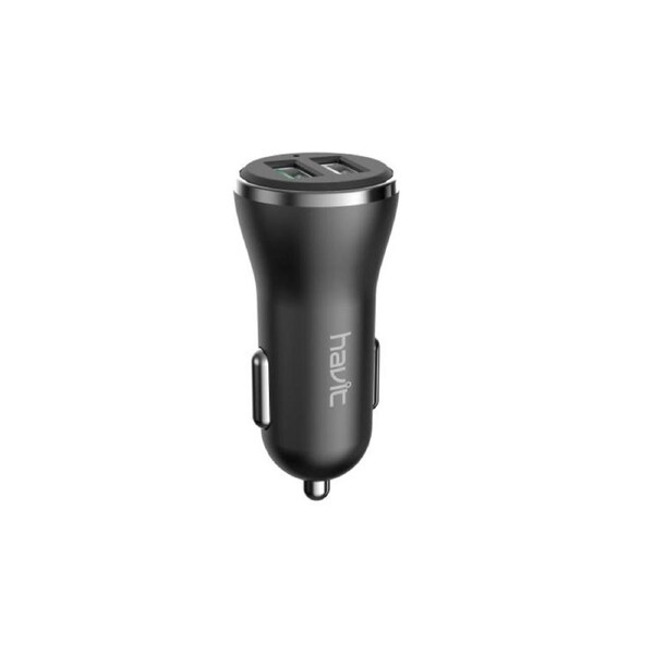 Havit H213 5V/3A 2 USB Port Quick Charge Cigarette Lighter Car