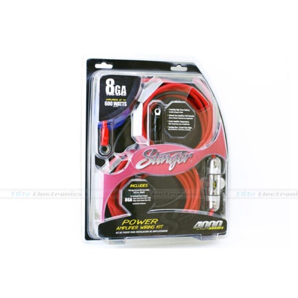 Stinger SK4281 8 AWG Power Amp Wiring Kit