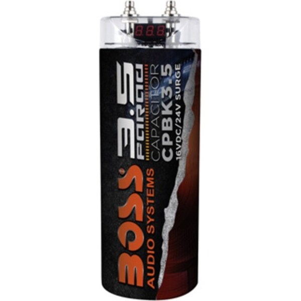 Boss Audio CPBK3.5 3.5 Farad Digital Capacitor