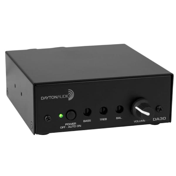 Dayton Audio DA30 Mini Stereo 1/2 Channel 15W Class-D Amplifier