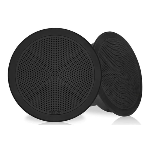 Fusion FM-F65RB 6.5" 120W Black Grille Flush Mount Marine Speakers