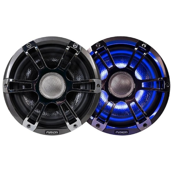 Fusion SG-FL88SPC 8.8" 330W Marine Chrome Speakers w/ LED's