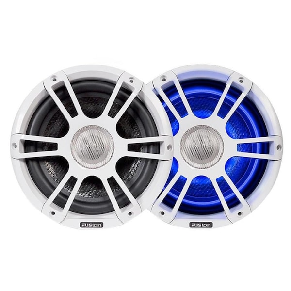 Fusion SG-FL88SPW 8.8" 330W Marine White Speakers w/ LED's