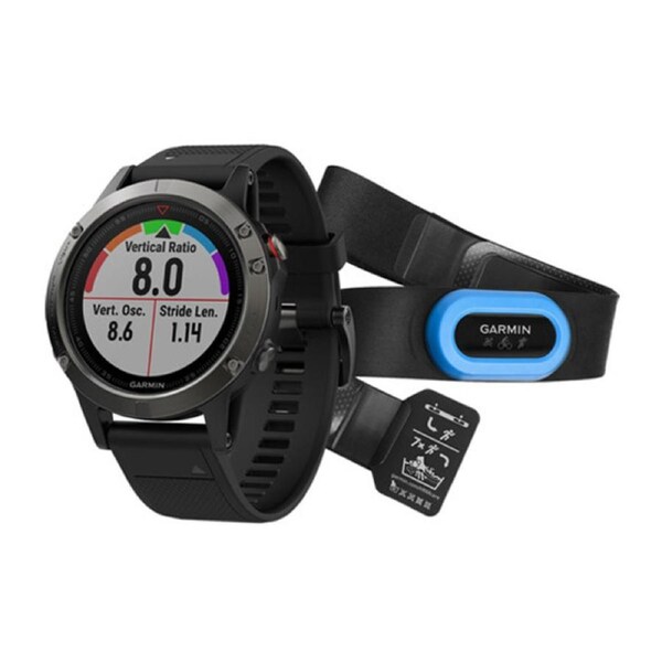 Garmin fenix 5 Slate Gray with Black Band Performer Bundle
