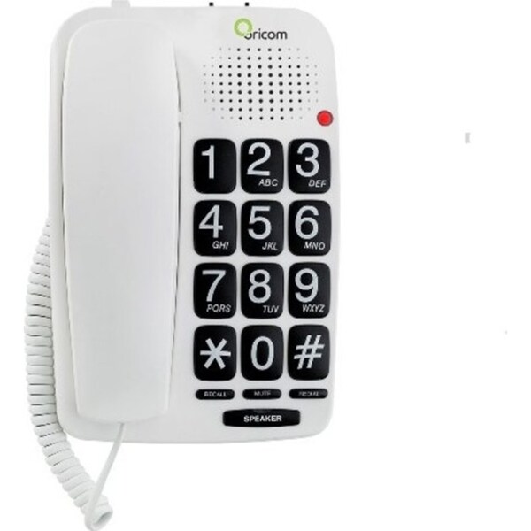 TP58WH ORICOM Big Button Speakerphone Oricom Keep Your Hands-Free When Making or Receiving a Call BIG BUTTON SPEAKERPHONE