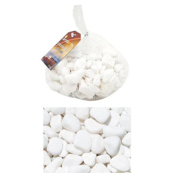 18kg Small White Gravel Pebble Lanscaping Garden Decor Stone Aquarium Fish Tank