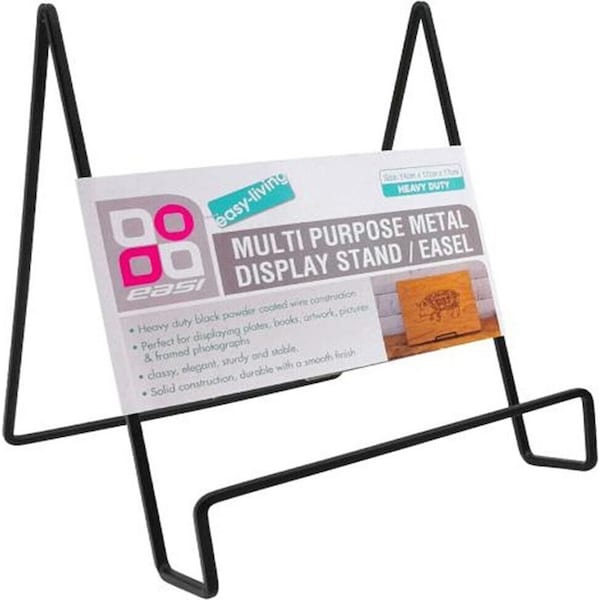 5x Metal Plates Display Stand Easel Racks Dish Dry Photo Frame Holder Hanger L