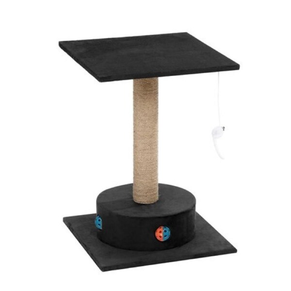 Black Cat Scratching Tree Scratcher Post Pole Furniture Gym House