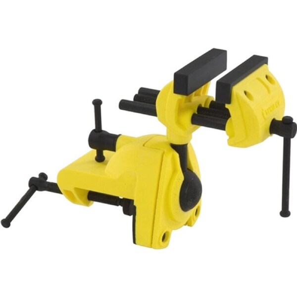 Stanley Compact Multi-Angle Hobby Vice Clamp Tool w/77mm Jaw Capacity Yellow