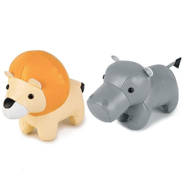 2pc Little Big Friends Baby/Kids 0m+ Soft Animal Toy Tiny Friends Hippo/Lion