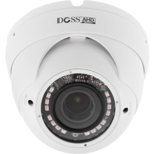 Doss 4-in-1 Dome 5MP 20M AHD Camera Home Security CCTV w/ 2.8-12mm Lens White