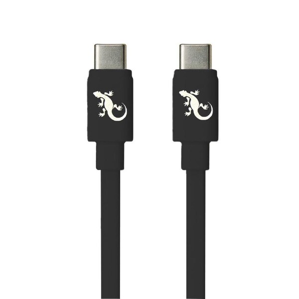 Gecko USB-C to USB-C Charge/Sync 60W 1M Cable For Phones/MacBook Black