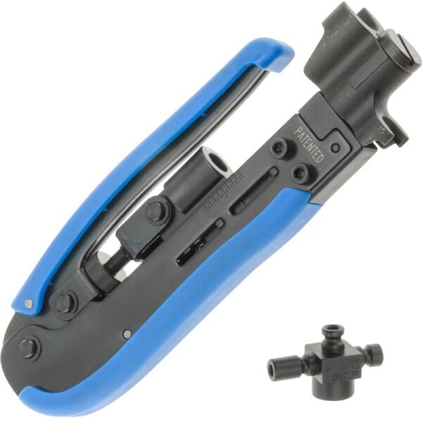 Hanlong 6.8" 174m Pro Compression Tool for RG59-6 F/RCA/BNC RG11 F Connectors