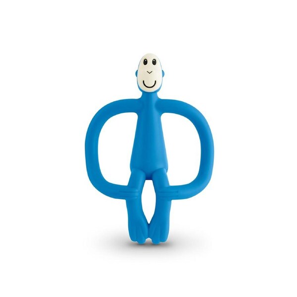 Matchstick 11cm Monkey Teething Toy/Gel Applicator for Baby/Infant 6-18m Blue