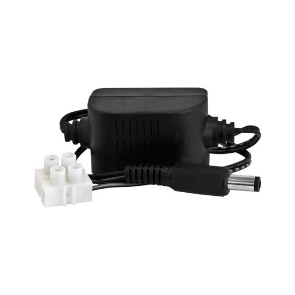 Doss AC to 12V DC Power Converter w/ 14.5cm Plug Cable 500mA Max Regulated Black