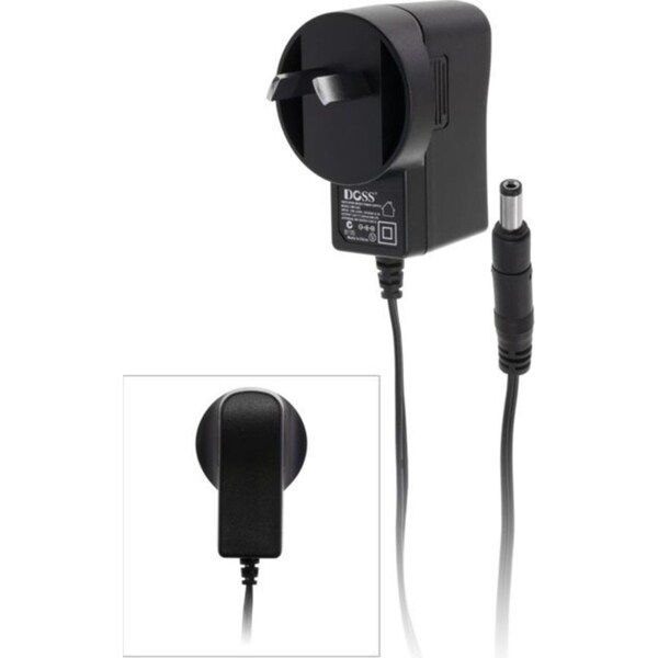 Doss SM905 9V DC 500mA Switchmode Regulated Power Supply w/ 2.1mm Plugs Tip BLK